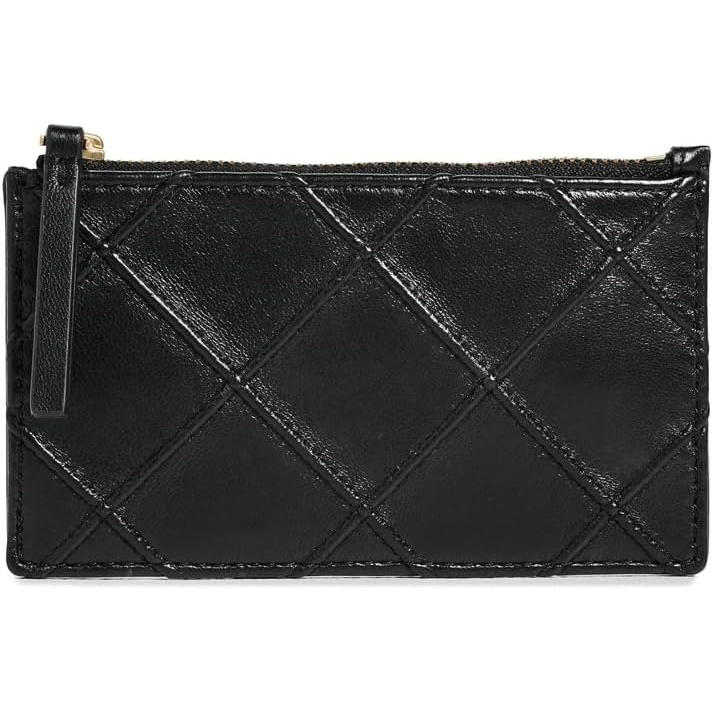 image:imageTory Burch Womens Fleming Zip Card Case Black One SizeBlack