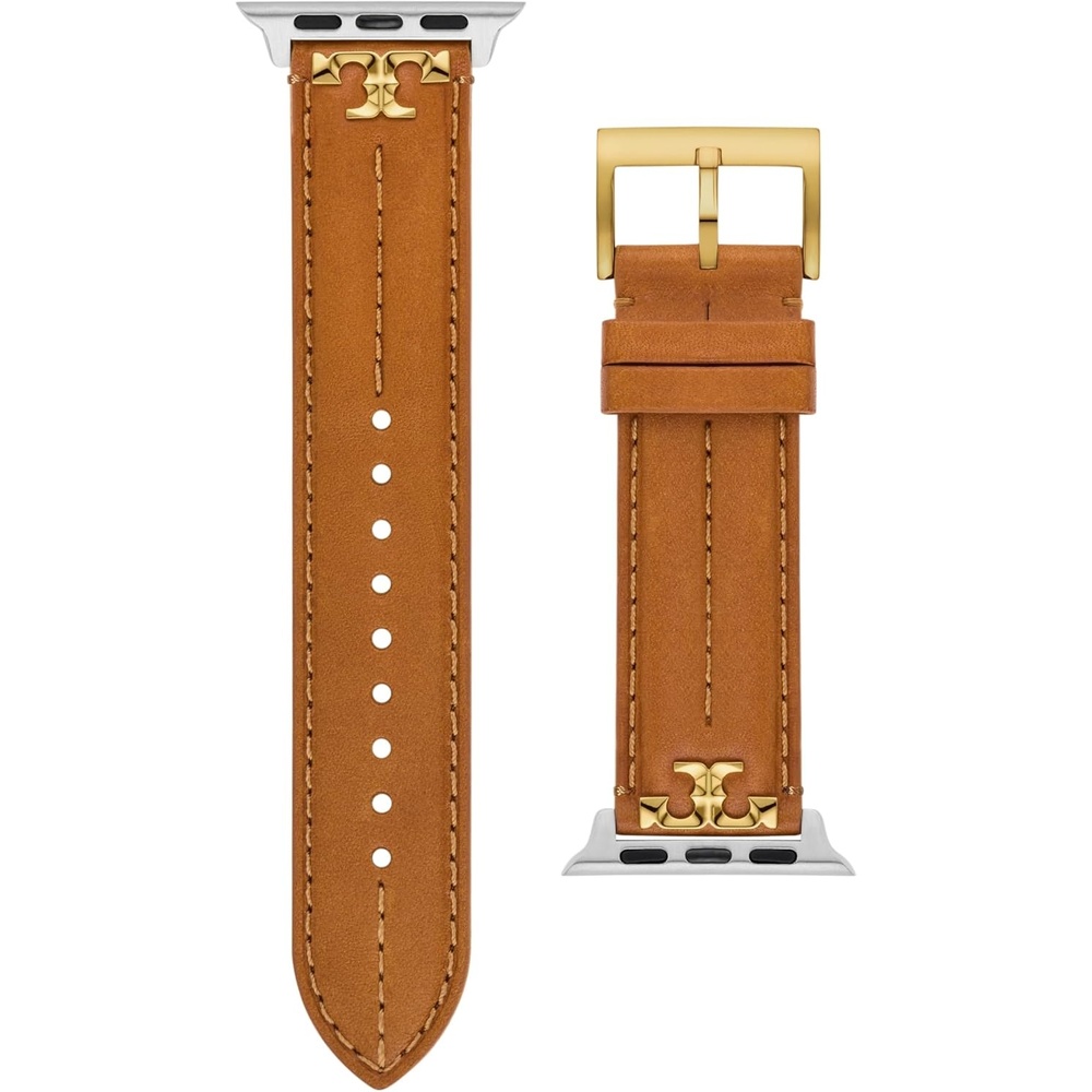 image:imageTory Burch Womens Kira 38404142mm Band For Apple WatchBrown Logo