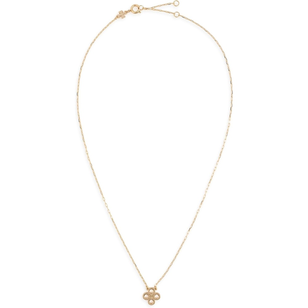 image:imageTory Burch Womens Kira Clover Pendant NecklaceTory Gold