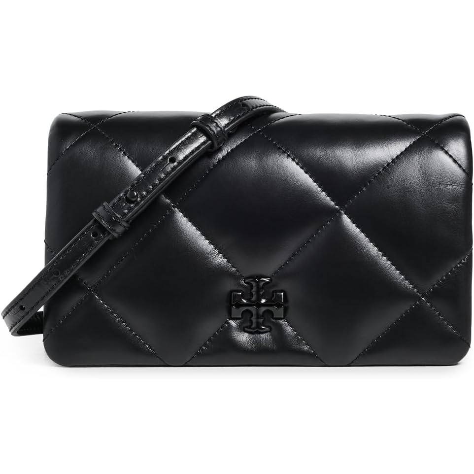 image:imageTory Burch Womens Kira Diamond Leather Quilt Chain Wallet BlackBlack