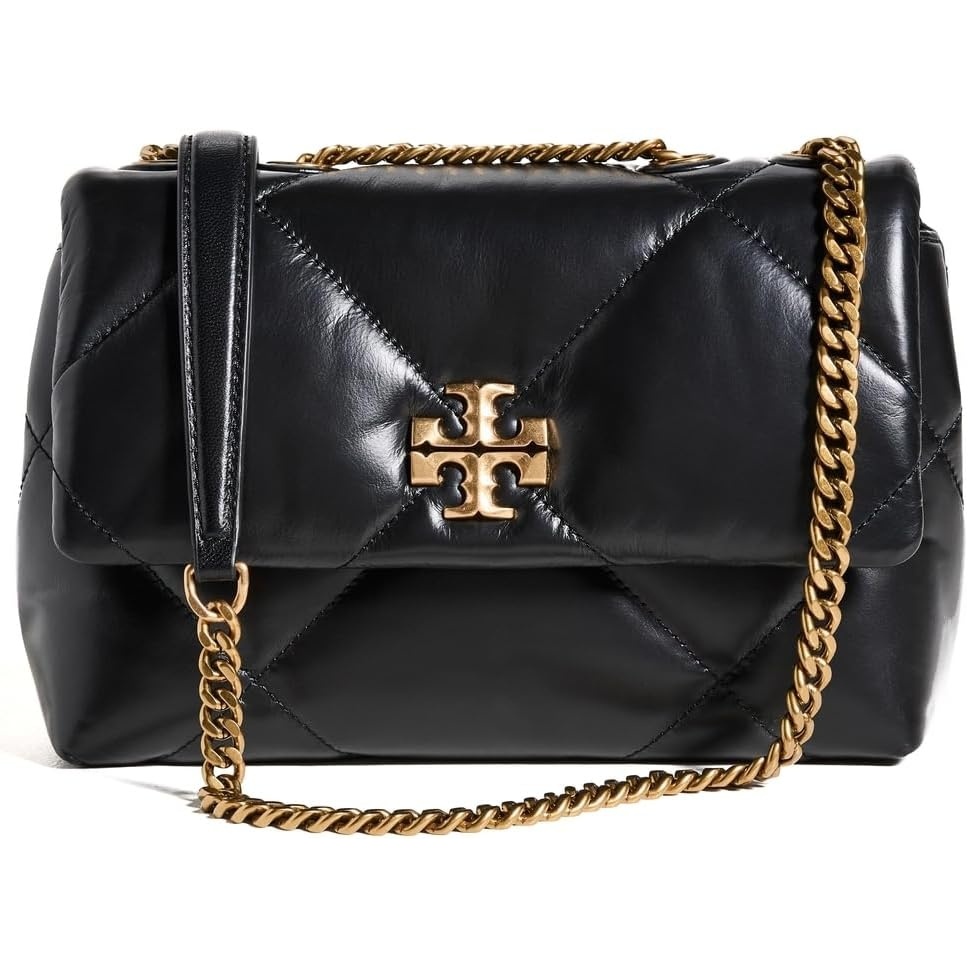 image:imageTory Burch Womens Kira Diamond Quilt Convertible Shoulder Bag  Diamond QuiltBlack