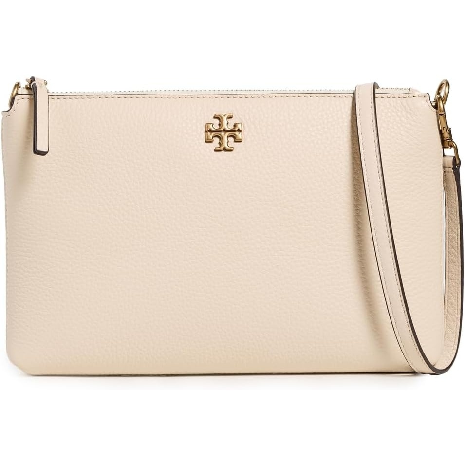 image:imageTory Burch Womens Mercer Pebbled Wallet CrossbodyNew Cream