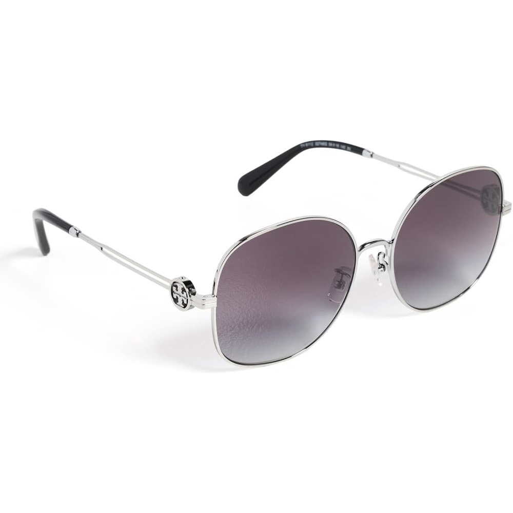 image:imageTory Burch Womens Miller Metal Sunglasses32748g Silver Grey Gradient