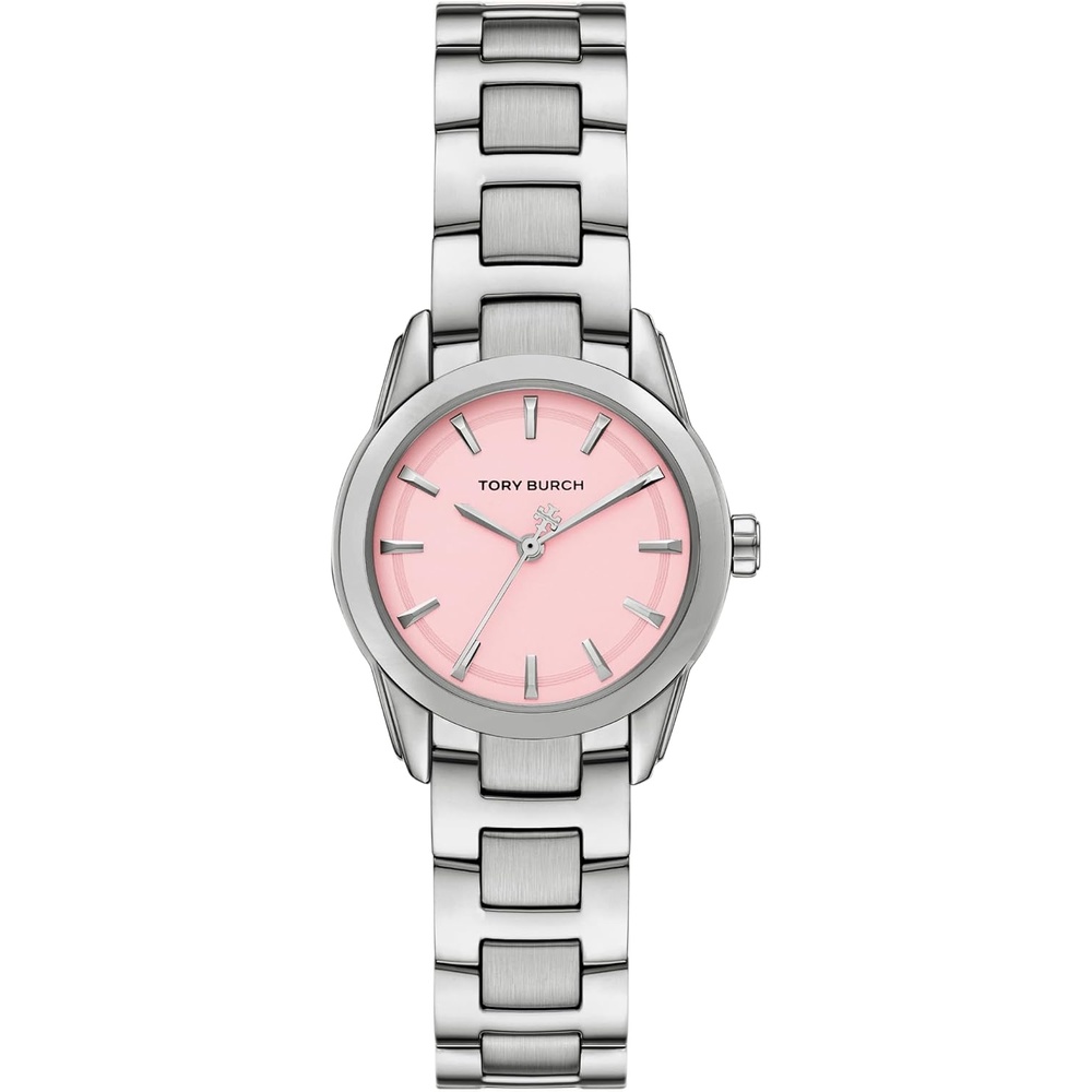 image:imageTory Burch Womens Miller Stainless Steel WatchSilverPink