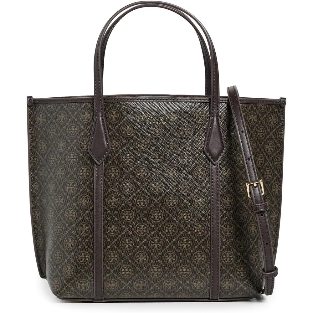image:imageTory Burch Womens Perry Coated Canvas Small ToteFrench Press