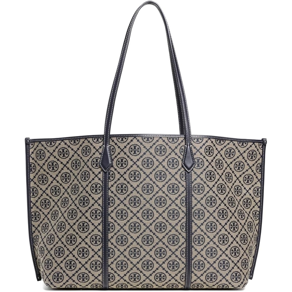 image:imageTory Burch Womens Perry T Monogram ToteTory Navy