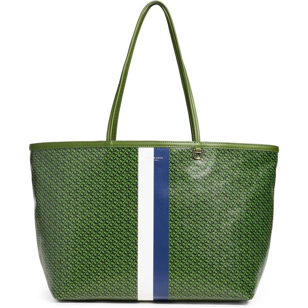 image:imageTory Burch Womens Racer Printed ToteGreen