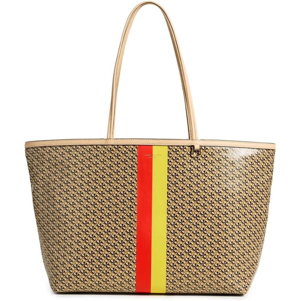 image:imageTory Burch Womens Racer Printed ToteTan