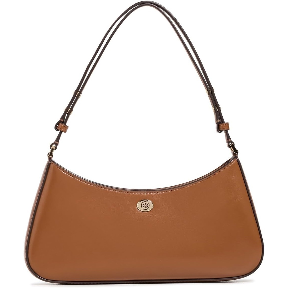 image:imageTory Burch Womens Robinson Zip Top Shoulder BagAged Tan