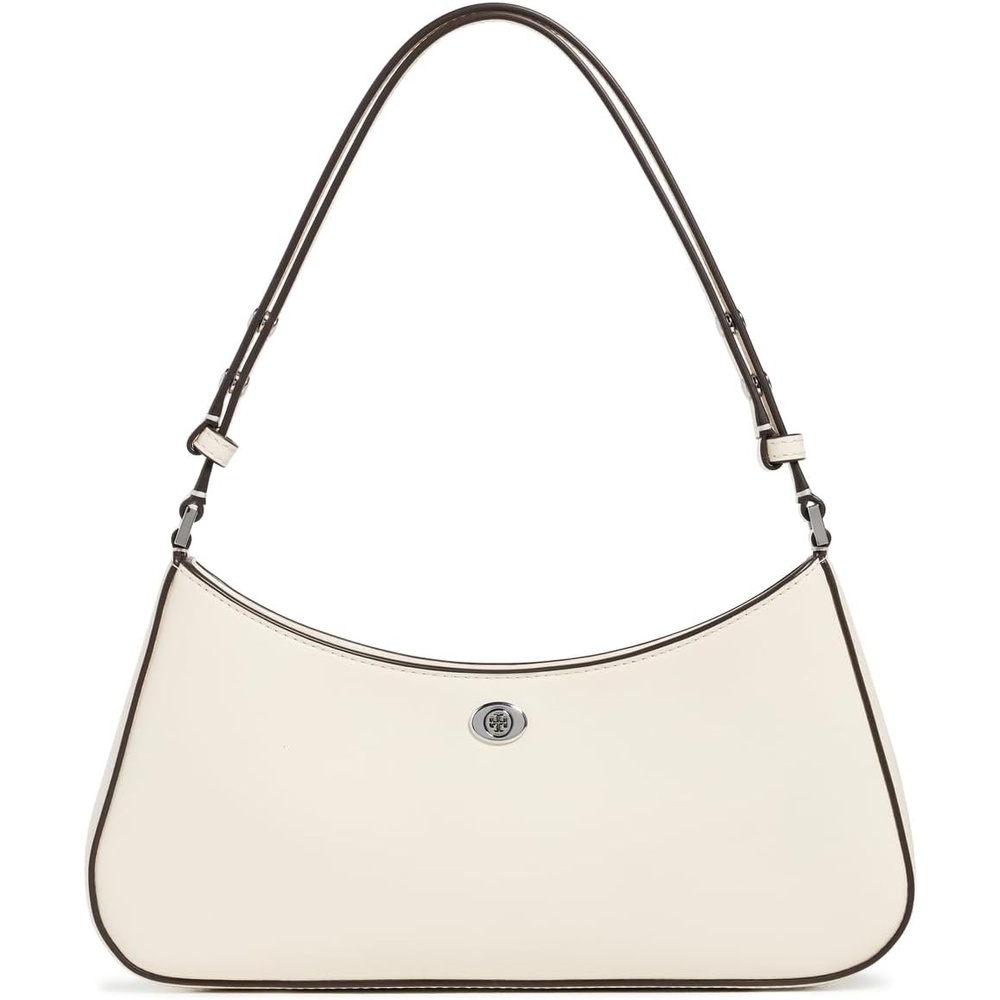 image:imageTory Burch Womens Robinson Zip Top Shoulder BagLight Cream