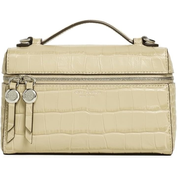 image:imageTory Burch Womens Romy Croc Embossed Mini BagGinger Leaf