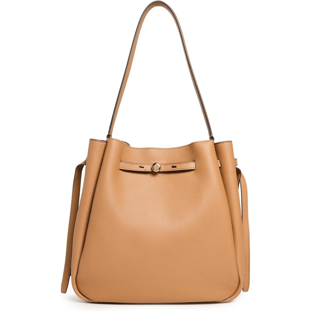 image:imageTory Burch Womens Romy Large Bucket BagTiramisu