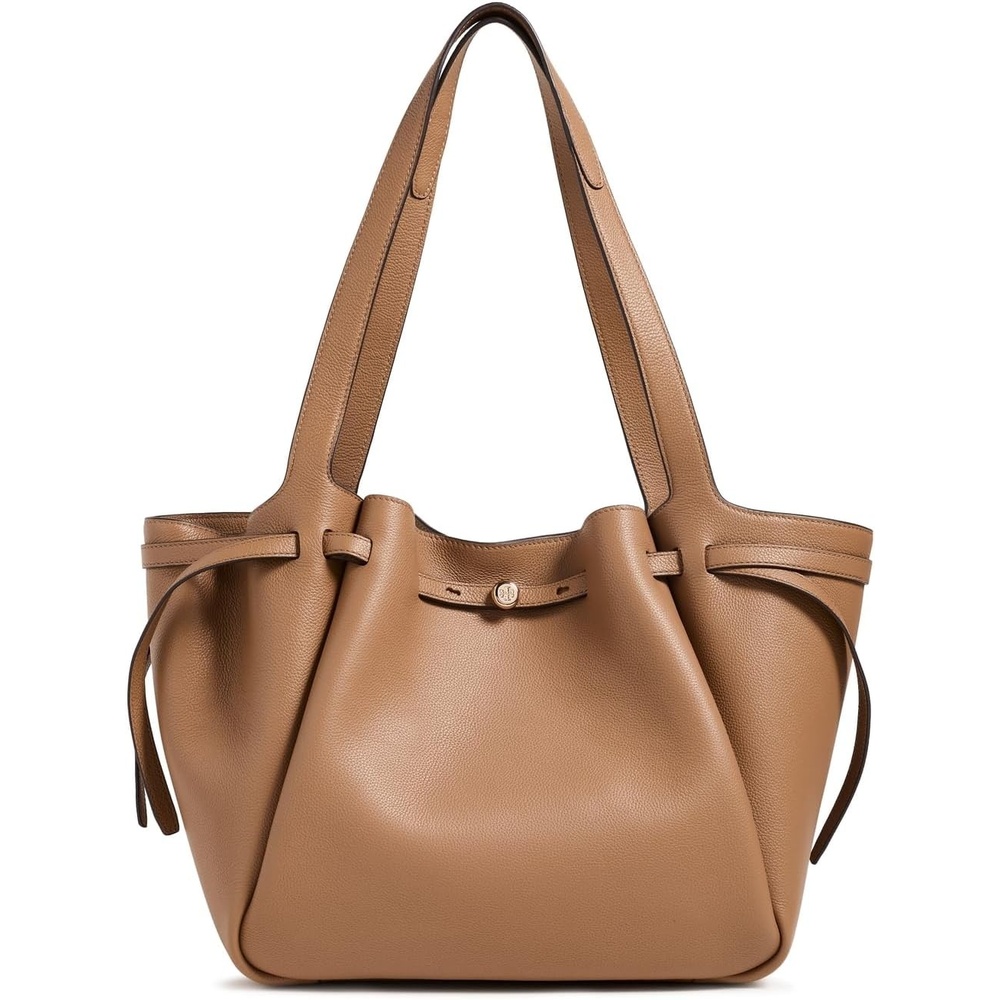 image:imageTory Burch Womens Romy Pebbled ToteTiramisu