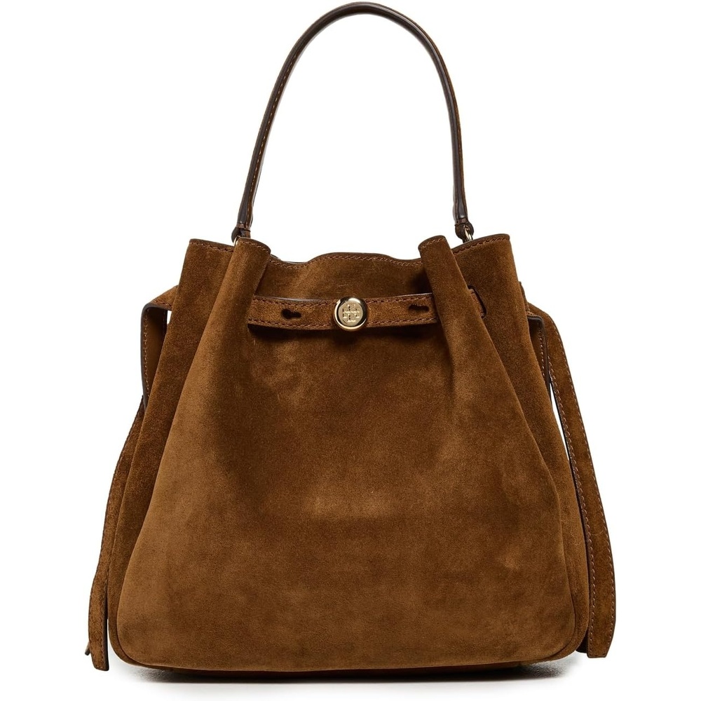 image:imageTory Burch Womens Romy Suede Bucket BagCaramel