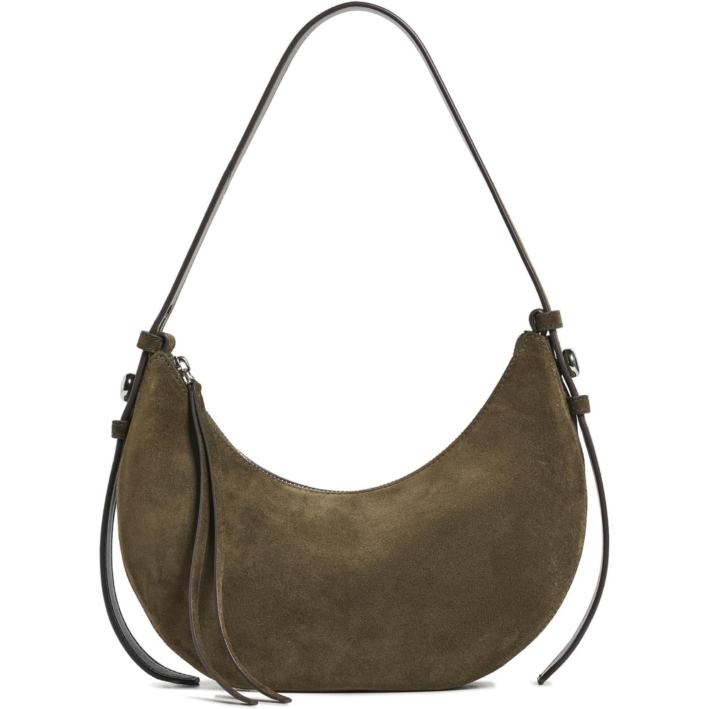image:imageTory Burch Womens Romy Suede Half Moon BagLeccio