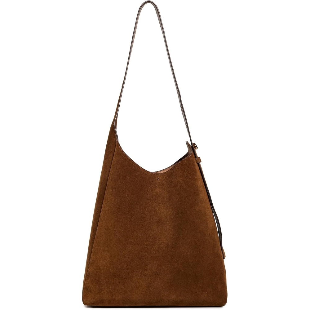 image:imageTory Burch Womens Romy Suede Hobo BagCaramel