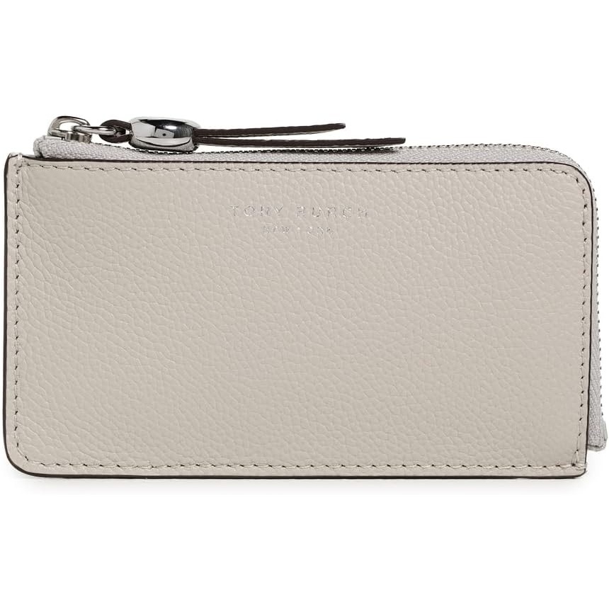 image:imageTory Burch Womens Romy Zip Card Case Ash Cloud One SizeAsh Cloud