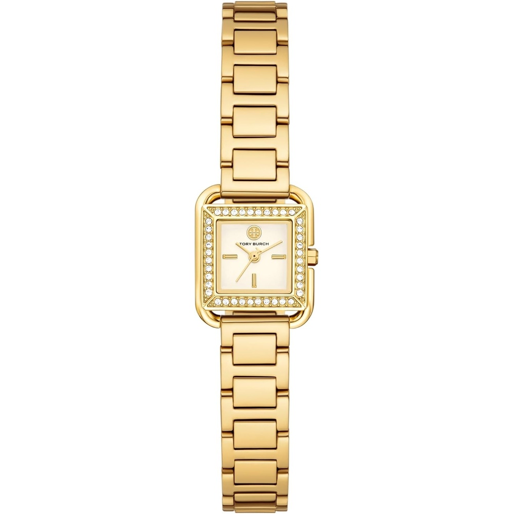image:imageTory Burch Womens Small Kira Stainless Steel WatchGold Glitz