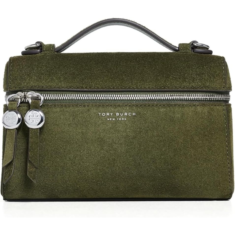 image:imageTory Burch Womens Suede Slim Top Handle BagLeccio