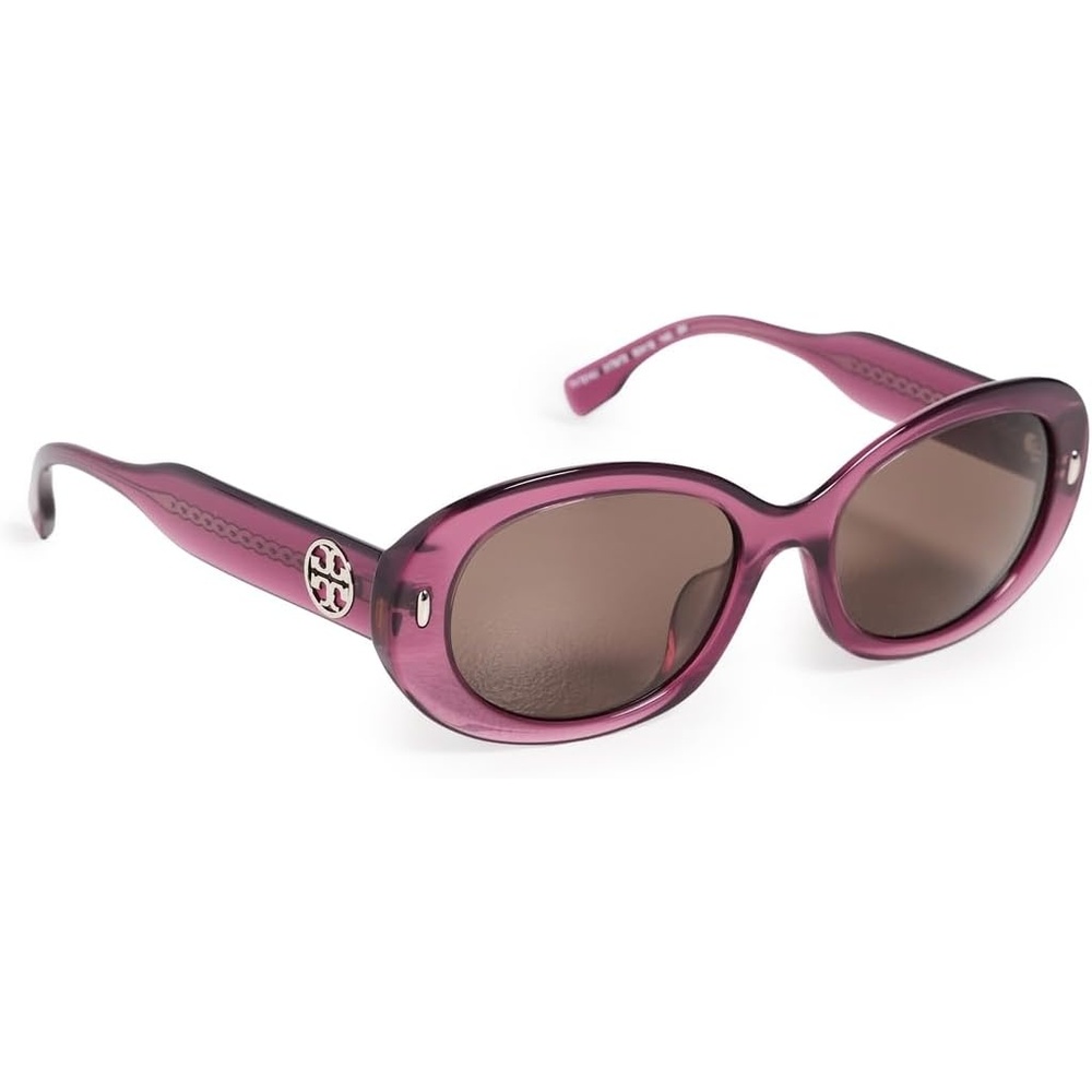 image:imageTory Burch Womens SunglassesBerry Transparent Dark Brown Polyamide Standard