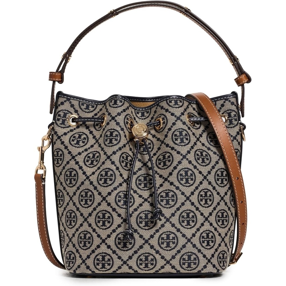 image:imageTory Burch Womens T Monogram Bucket Bag Tory Navy One Size