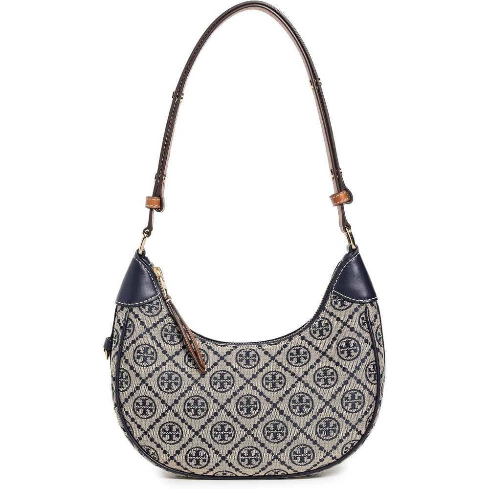 image:imageTory Burch Womens T Monogram Crescent BagTory Navy