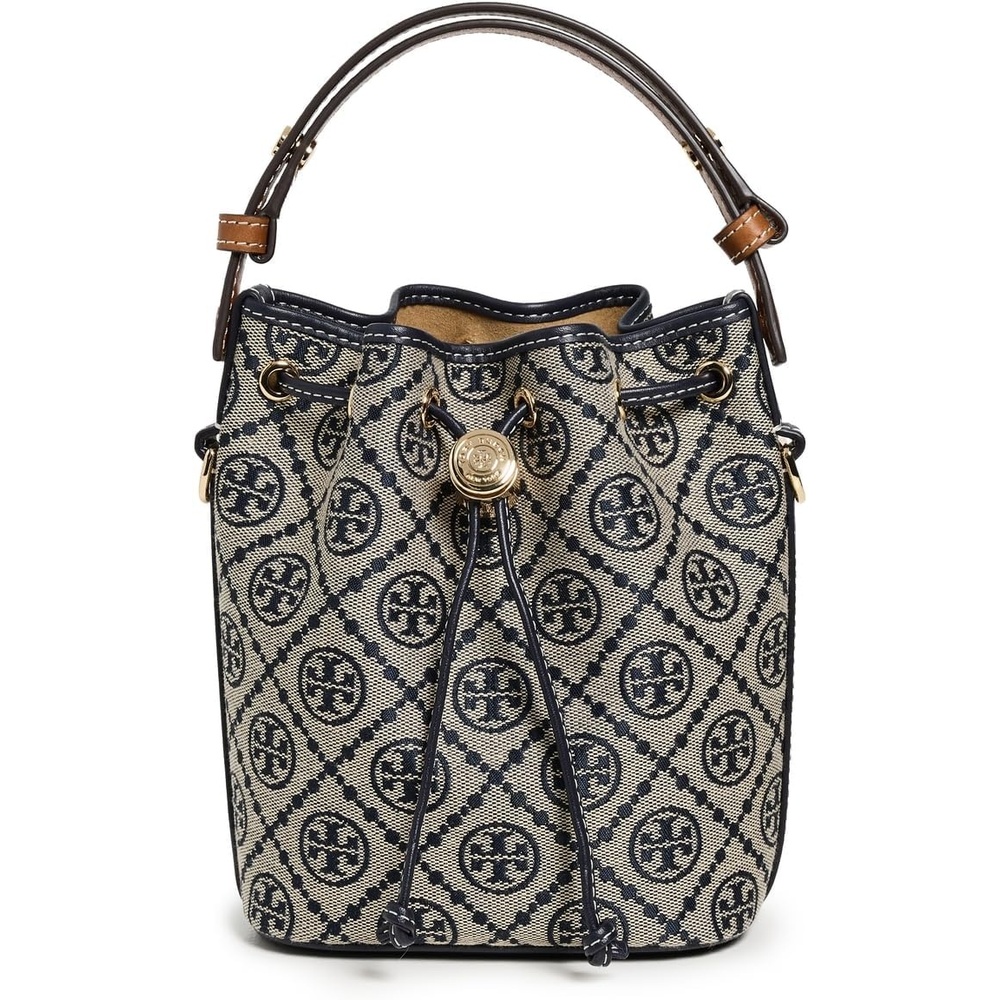 image:imageTory Burch Womens T Monogram Mini Bucket BagTory Navy