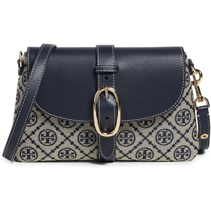 image:imageTory Burch Womens T Monogram Soft Small Shoulder BagTory Navy