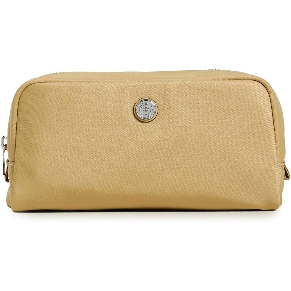 image:imageTory Burch Womens Twist Medium Cosmetic Case Warm Bread One SizeWarm Bread