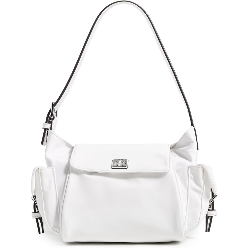 image:imageTory Burch Womens Virginia Pocket Shoulder BagSnow White