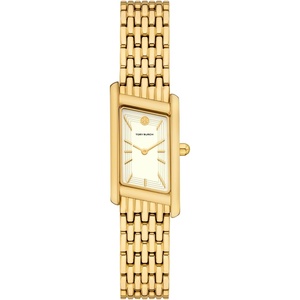 Tory Burch Women’s Eleanor Stainless Steel Watch(Gold Angled)