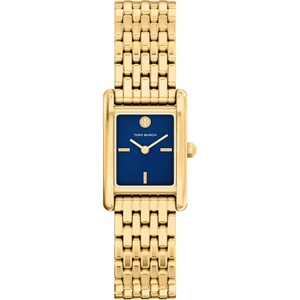 Tory Burch Women’s Eleanor Stainless Steel Watch(Gold/Blue)