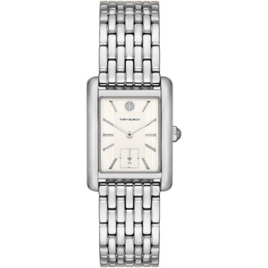 Tory Burch Women’s Eleanor Stainless Steel Watch(Silver)