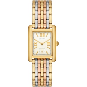 Tory Burch Women’s Eleanor Stainless Steel Watch(Tri-Tone)