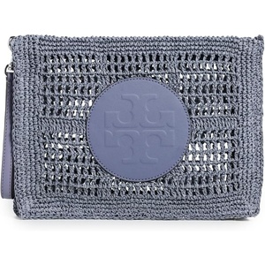 Tory Burch Women’s Ella Hand-Crocheted Pouch(Gray)