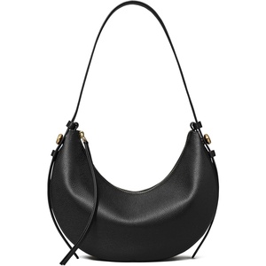 Tory Burch Women’s Romy Half Moon Bag(Black)