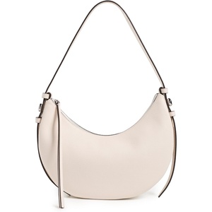 Tory Burch Women’s Romy Half Moon Bag(Light Cream)